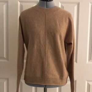 Joie Cashmere Tan Long Sleeve Soft Sweater Small S